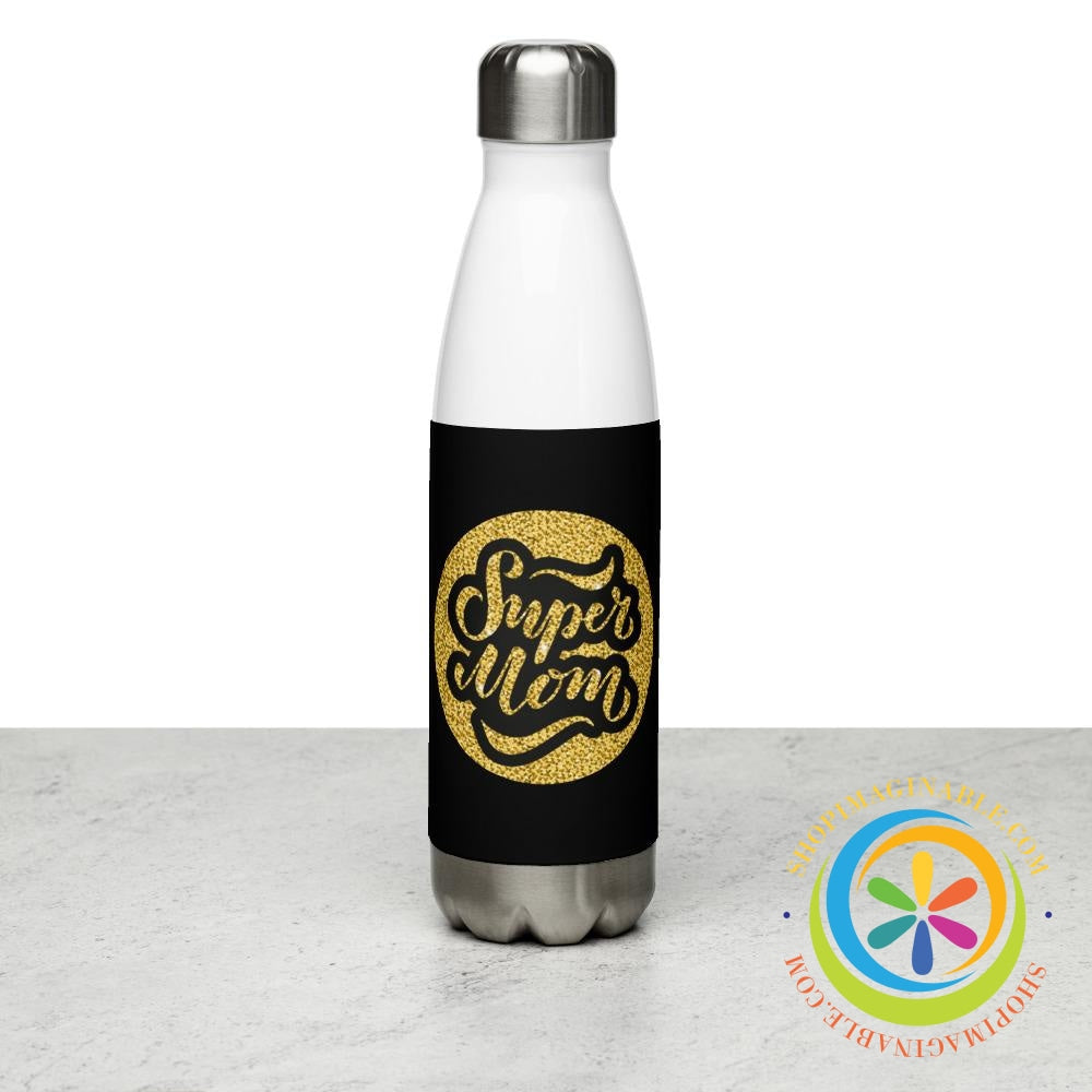 Super Mom Stainless Steel Water Bottle-ShopImaginable.com