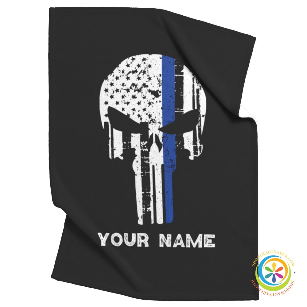 Thin Blue Line Blanket - Police Blanket Personalized For You! 30X40 / Fleece Home Goods