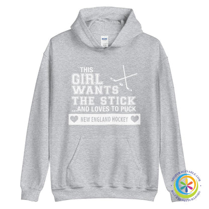 This Girl Wants The Stick & Loves The Puck Personalized Custom Hoodie-ShopImaginable.com