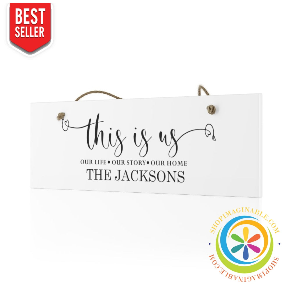 This Is Us Custom Family Ceramic Wall Sign Home Decor