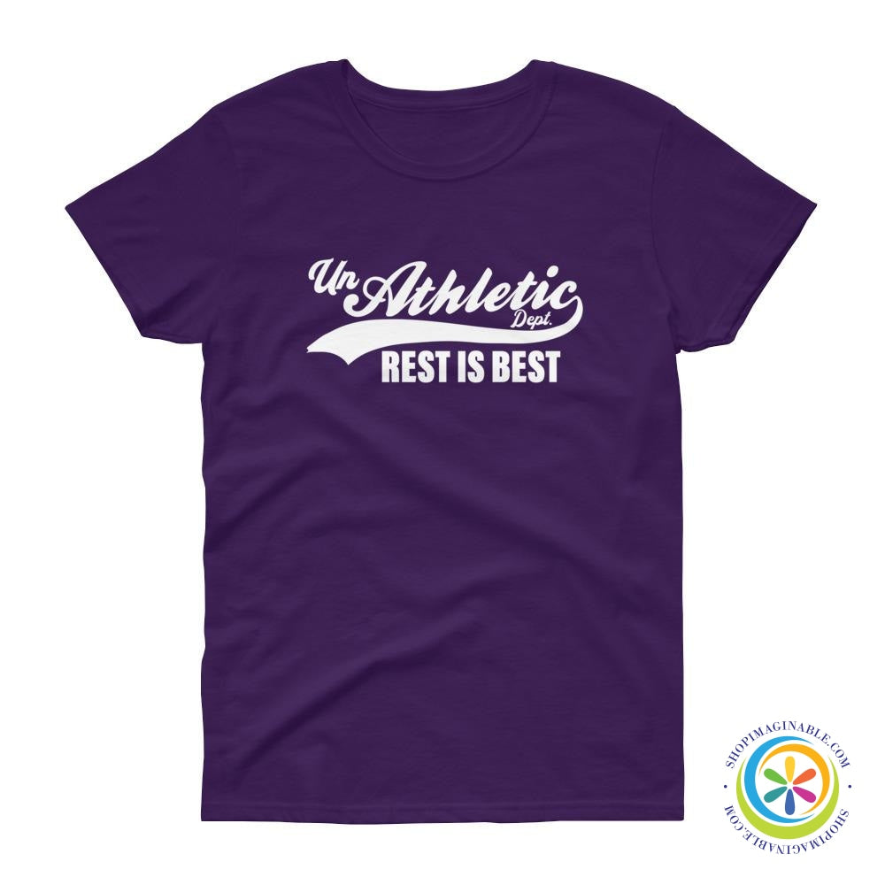 Unathletic Department Rest Is Best Ladies T-Shirt-ShopImaginable.com