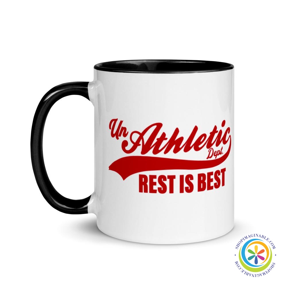 Unathletic Dept. Rest Is Best Coffee Mug Cup-ShopImaginable.com