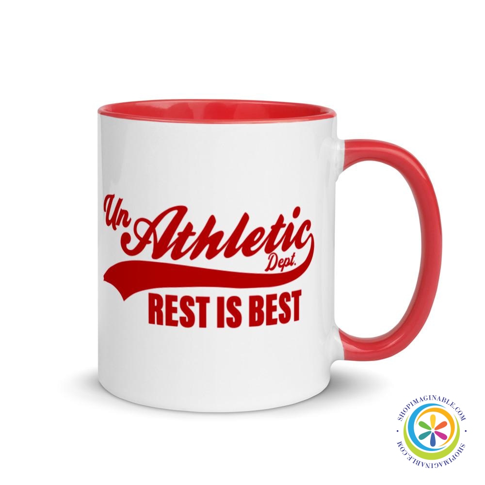 Unathletic Dept. Rest Is Best Coffee Mug Cup-ShopImaginable.com