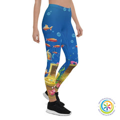 Under The Sea Treasure Full Length Leggings-ShopImaginable.com