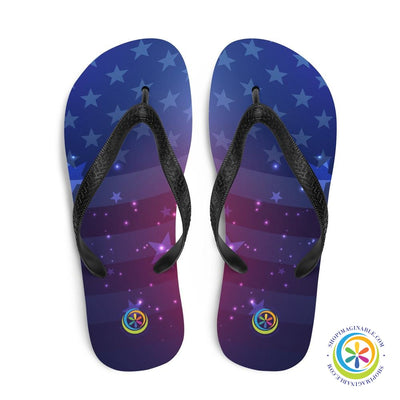 USA Red White & Blue Flip-Flops-ShopImaginable.com