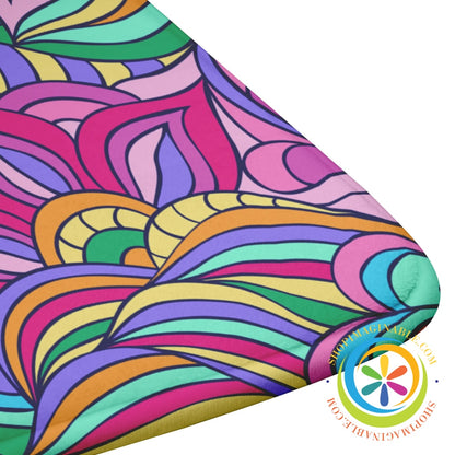 Vibrant Doodle Abstract Bath Mat Home Goods