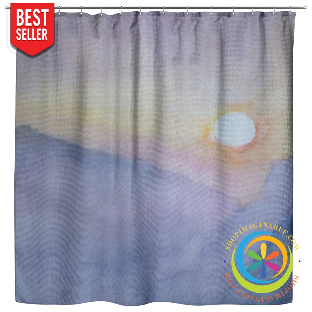 Water Color Sunset Vibing Oxford Shower Curtain Home Goods
