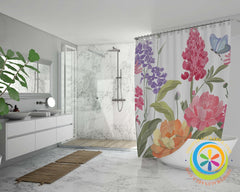 Wild Flowers Romantic Oxford Shower Curtain Home Goods