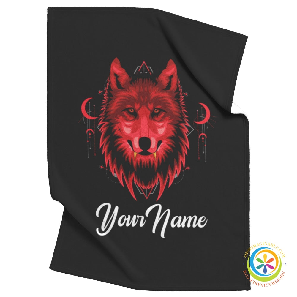 Wolf Wolves Throw Blanket Personalized For You! 30X40 / Fleece Home Goods