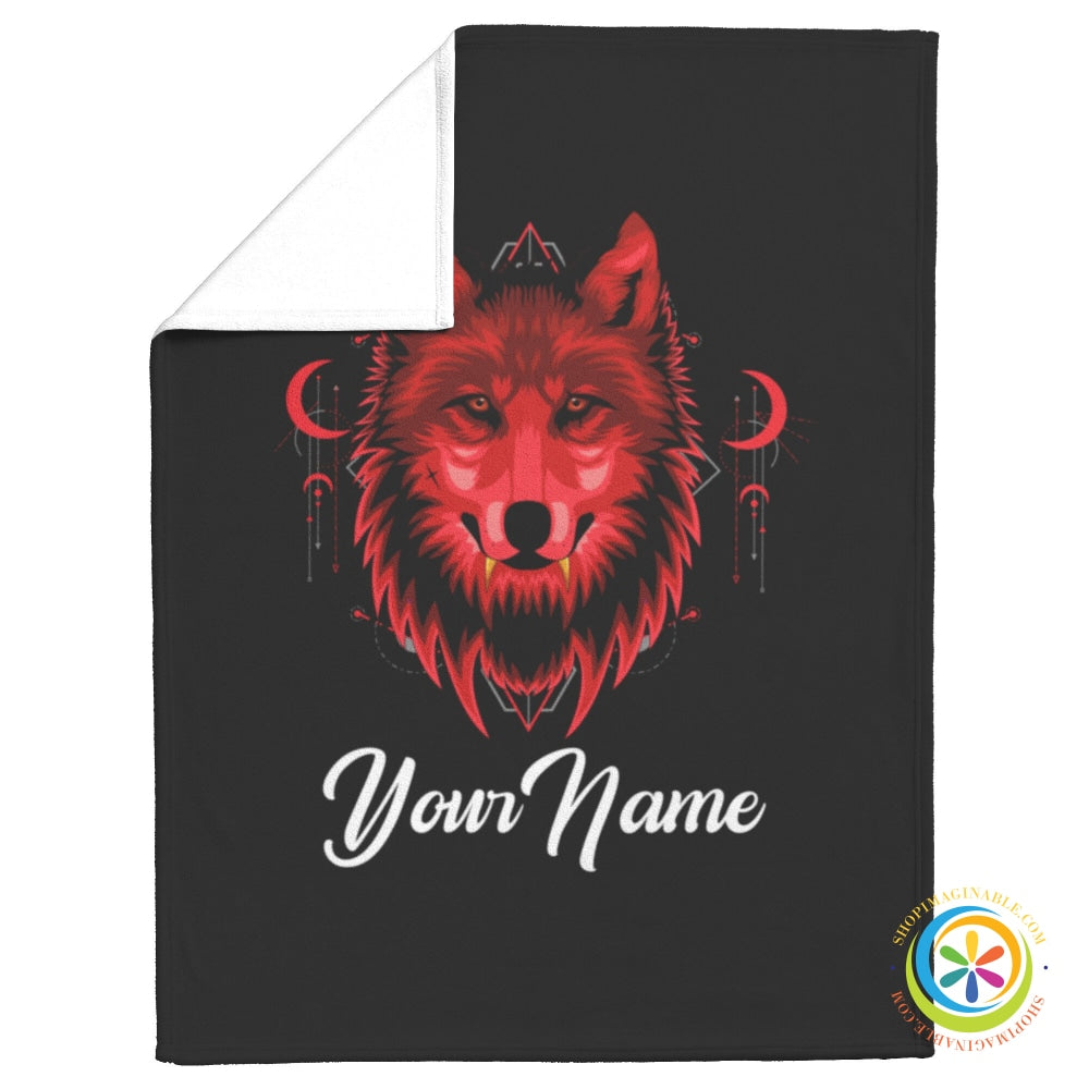 Wolf Wolves Throw Blanket Personalized For You! Home Goods