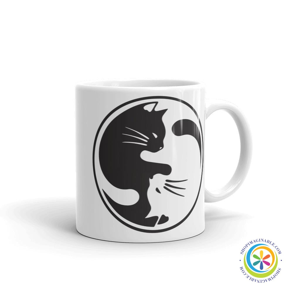 Yin Yang Cat Lover's Coffee Mug Cup-ShopImaginable.com