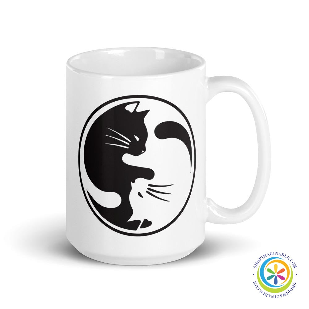 Yin Yang Cat Lover's Coffee Mug Cup-ShopImaginable.com
