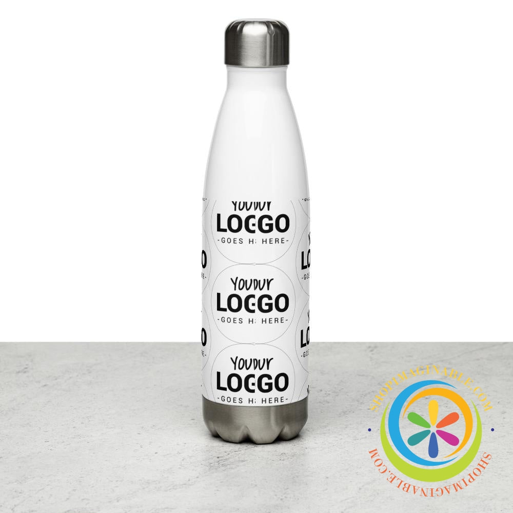 Your Logo Custom Stainless Steel Water Bottle-ShopImaginable.com